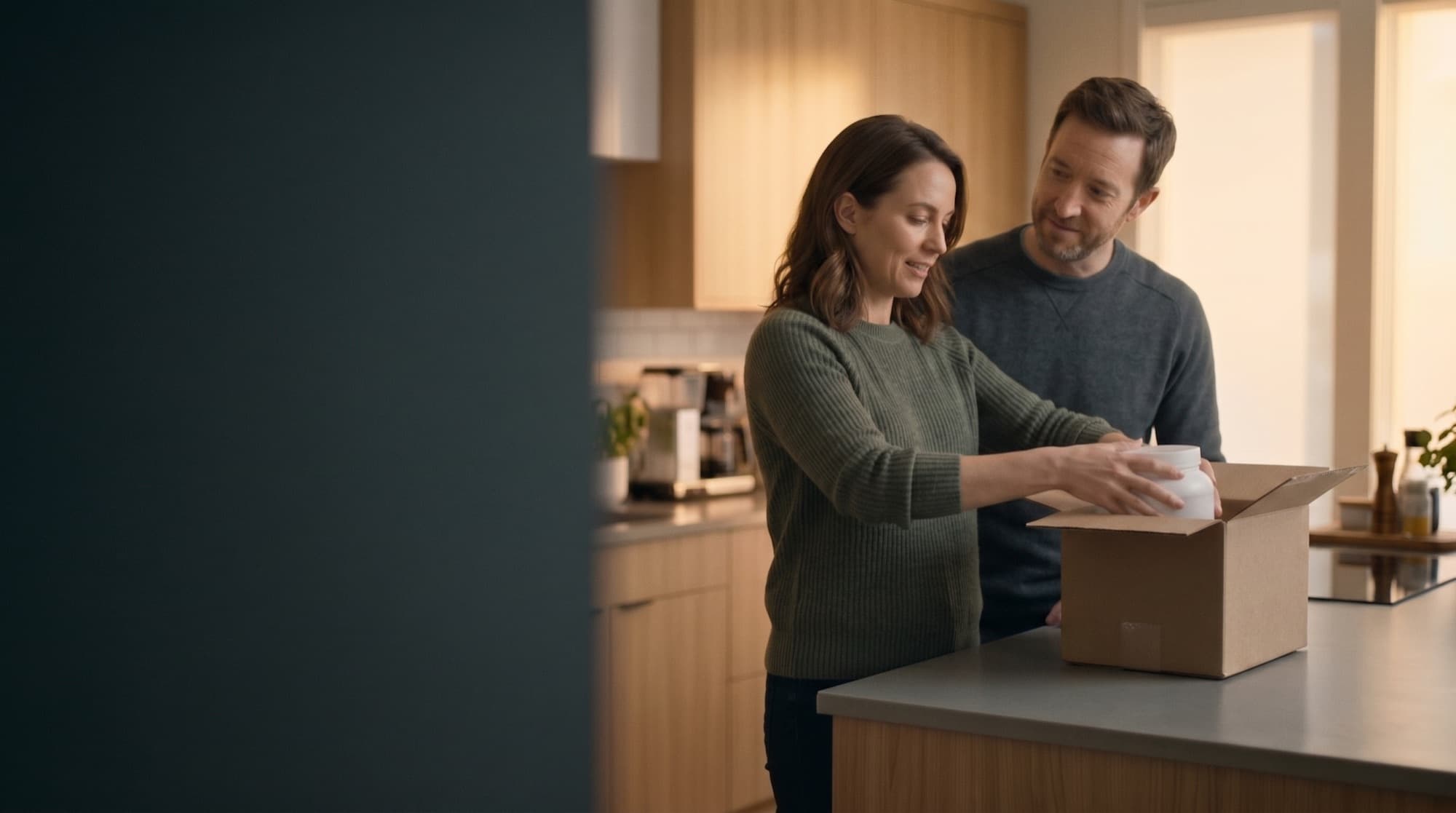 All-in-one nutrition mixes on a kitchen counter