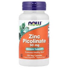 NOW Foods Zinc Picolinate 50mg