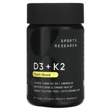 Sports Research Vitamin D3 + K2