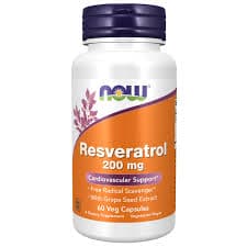 NOW Foods Natural Resveratrol 200mg